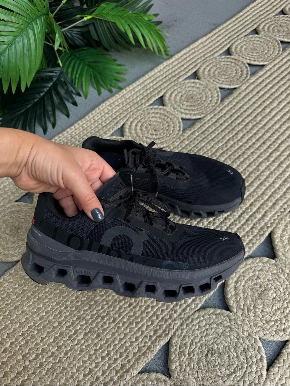 On Running Cloud Black All-Black Sneakers Size 10 / EU 42